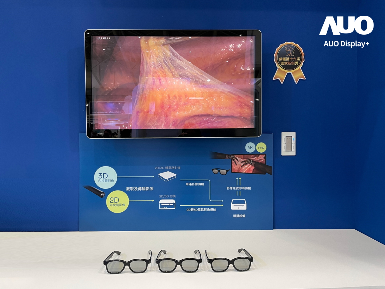 達擎寬視角3D醫療顯示器，協助醫護團隊成員於手術進行時，皆能看到一致性的3D影像，提高溝通效率，使手術更精準、快速完成達擎寬視角3D醫療顯示器，協助醫護團隊成員於手術進行時，皆能看到一致性的3D影像，提高溝通效率，使手術更精準、快速完成