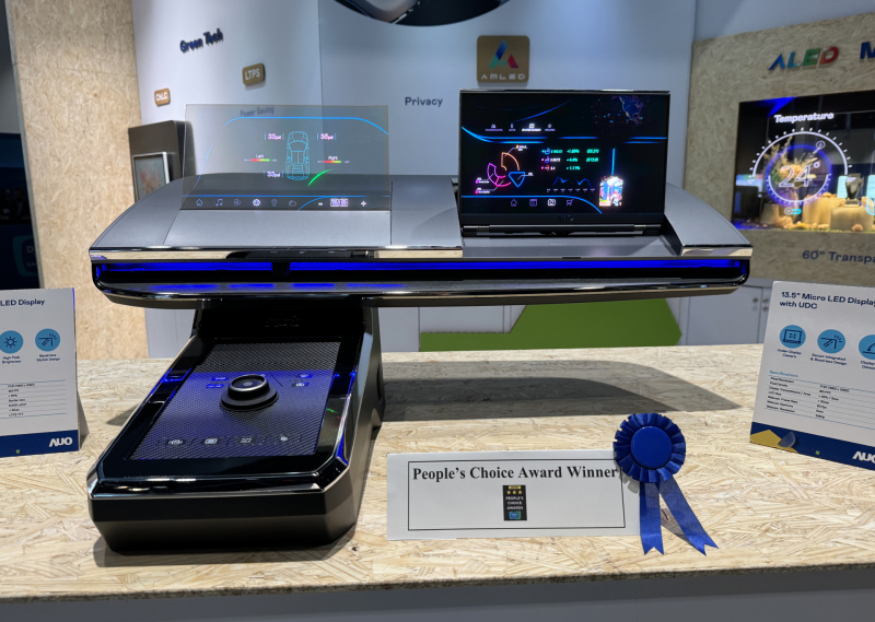 k1体育车用Micro LED Display HMI解决方案获&rdquo;最佳车用显示奖&rdquo;，以用户为中心开发，针对前座驾驶与乘客设计兼具娱乐与安全的高画质屏幕，包含车舱前座的Micro LED透明屏幕及全球首款内建镜头的智慧Micro LED显示器