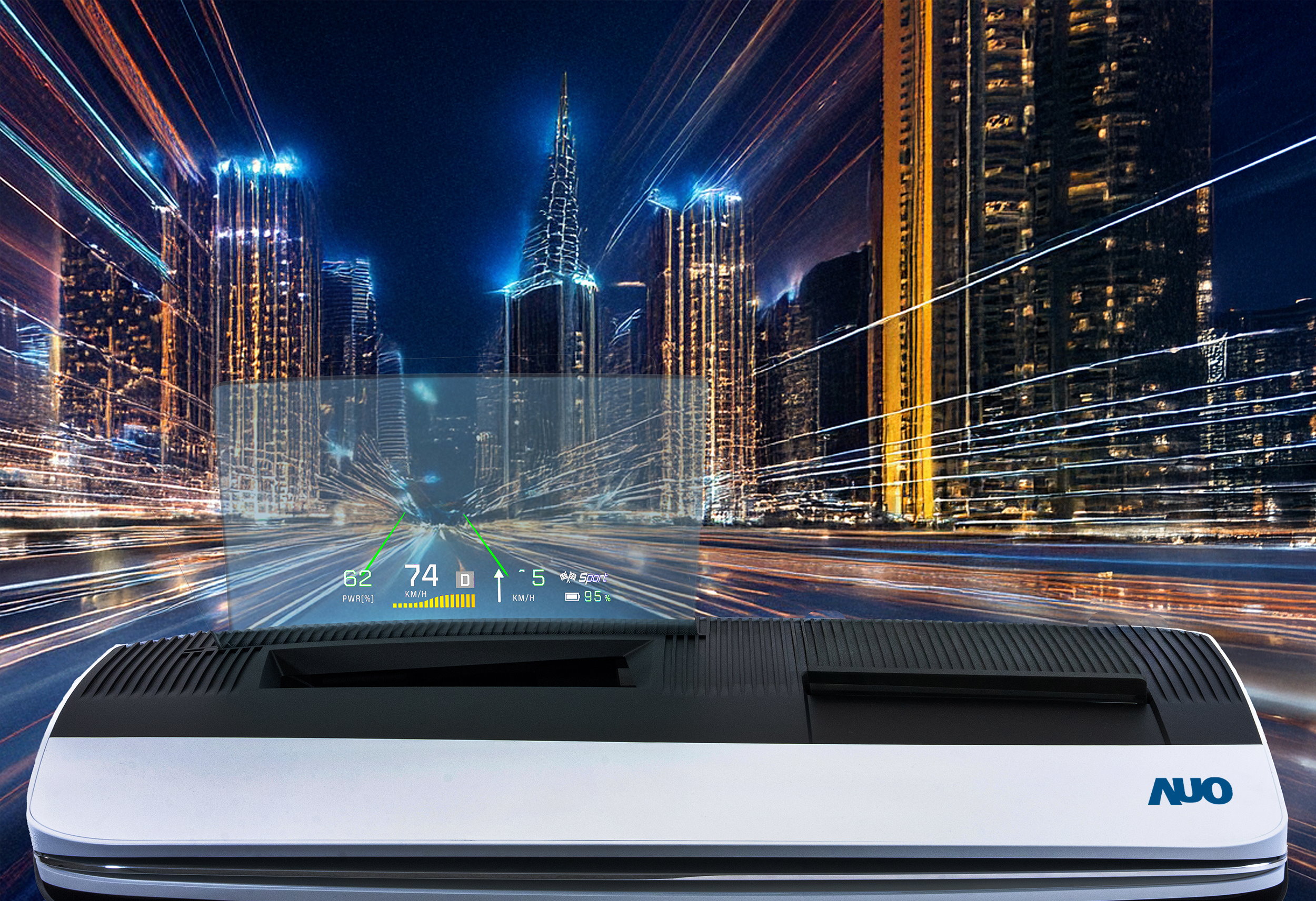 k1体育推出13吋Micro LED抬头显示器，提供高入眼亮度、高色彩饱和度的显示质量，在阳光下或黑暗中都清晰可见，并利用Micro LED模块体积小的优势，解决车用空间有限的痛点